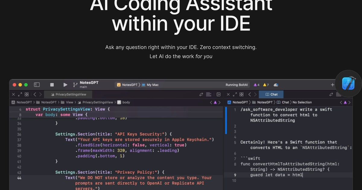 BoltAI - Seamlessly integrate AI into your Mac workflow f... | Somi AI