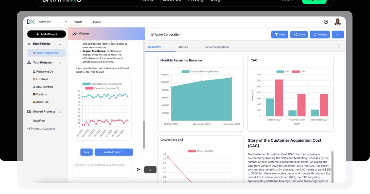 Datatrixs - AI copilot that turns financial data into ins... | Somi AI