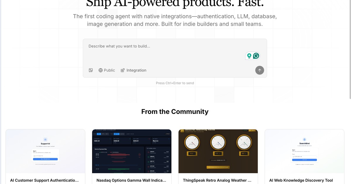 Devv.AI - AI-powered search engine and coding agent for d... | Somi AI