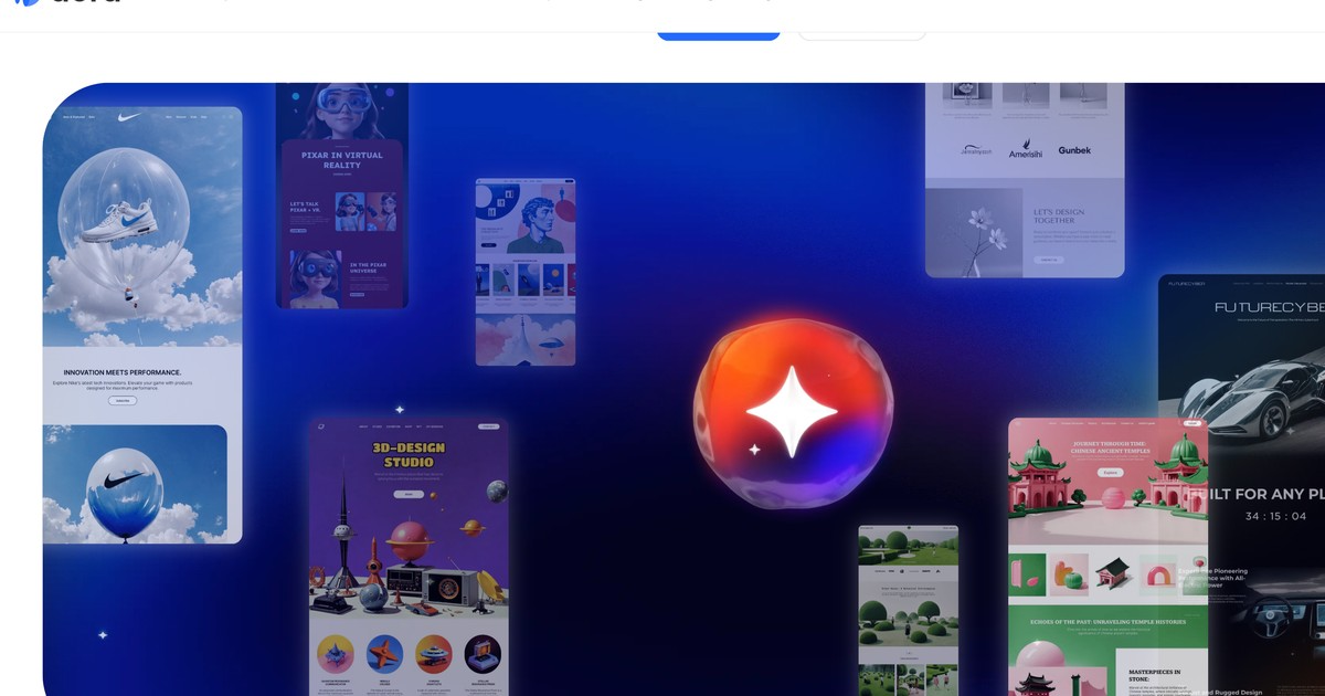 Dora - Build 3D animated websites with AI, no code needed | Somi AI