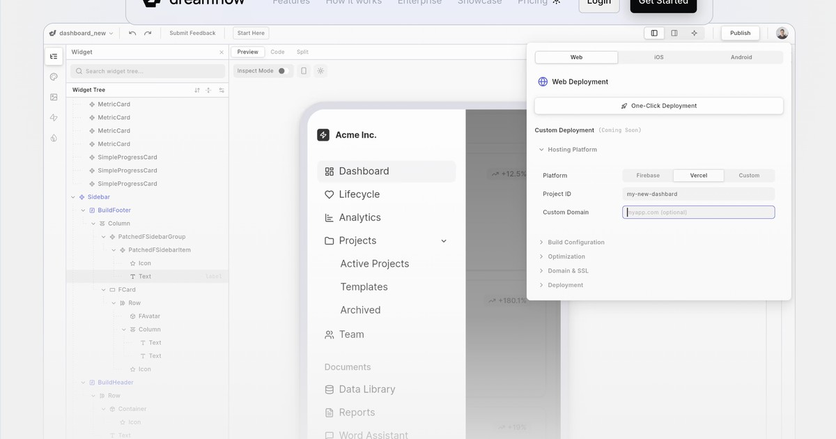 Dreamflow - AI-powered visual builder for Flutter mobile ... | Somi AI