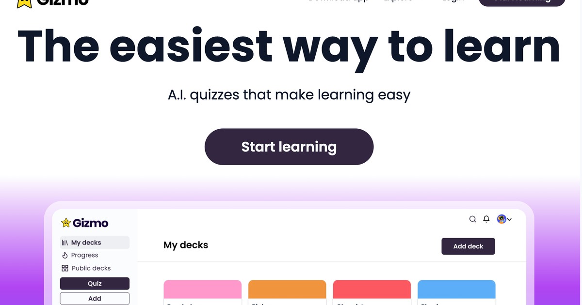 Gizmo - The easiest way to learn. | Somi AI