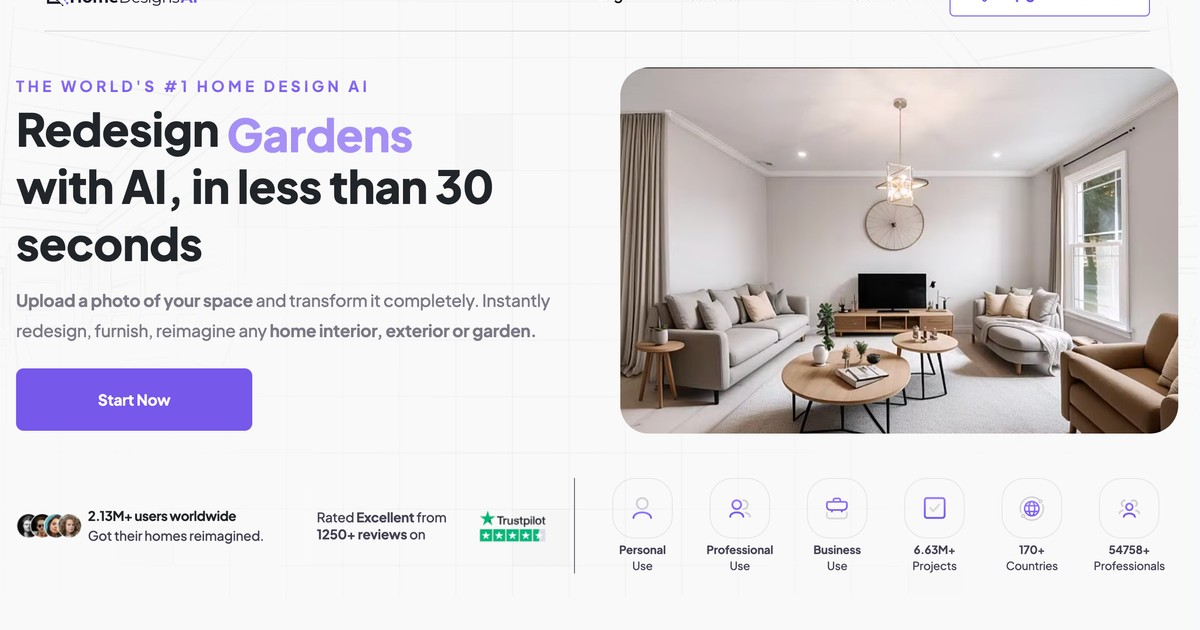 HomeDesigns AI - Smart home design made simple with AI-po... | Somi AI