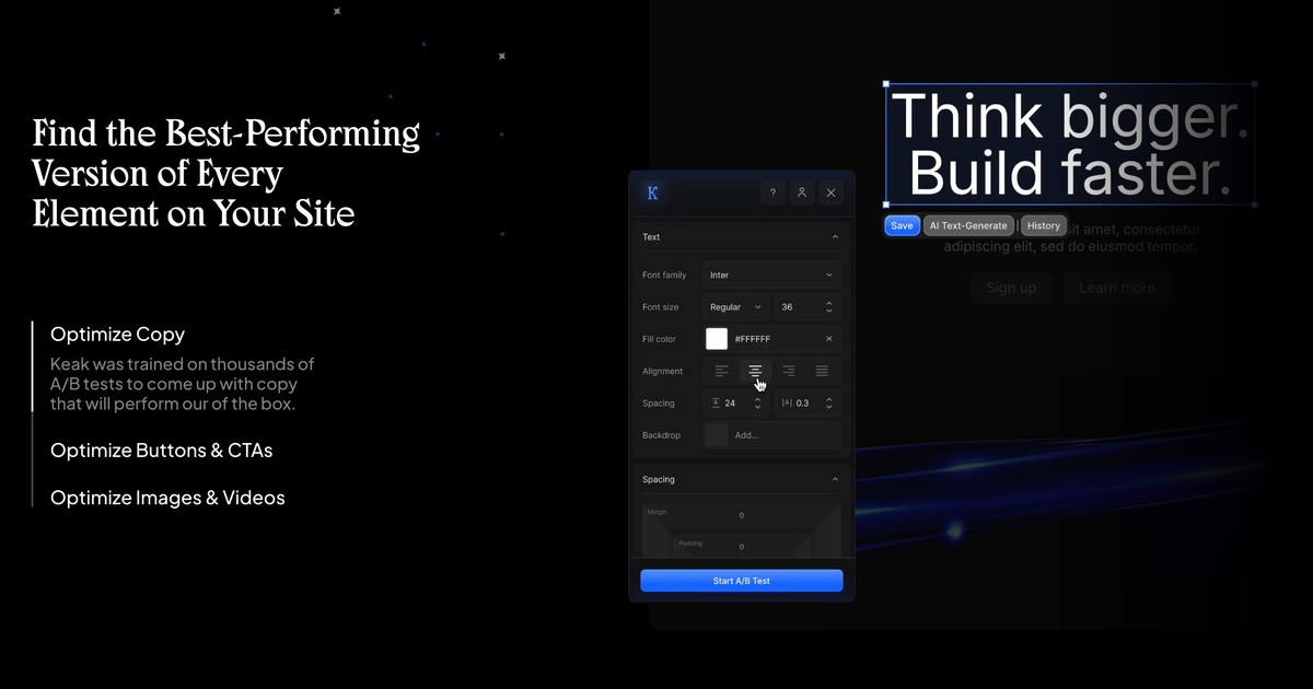 Keak - The first AI agent that continuously improves your... | Somi AI