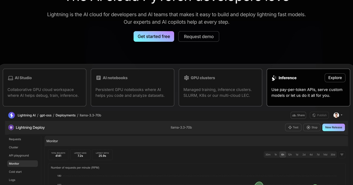 Lightning AI - Cloud platform for building and deploying ... | Somi AI