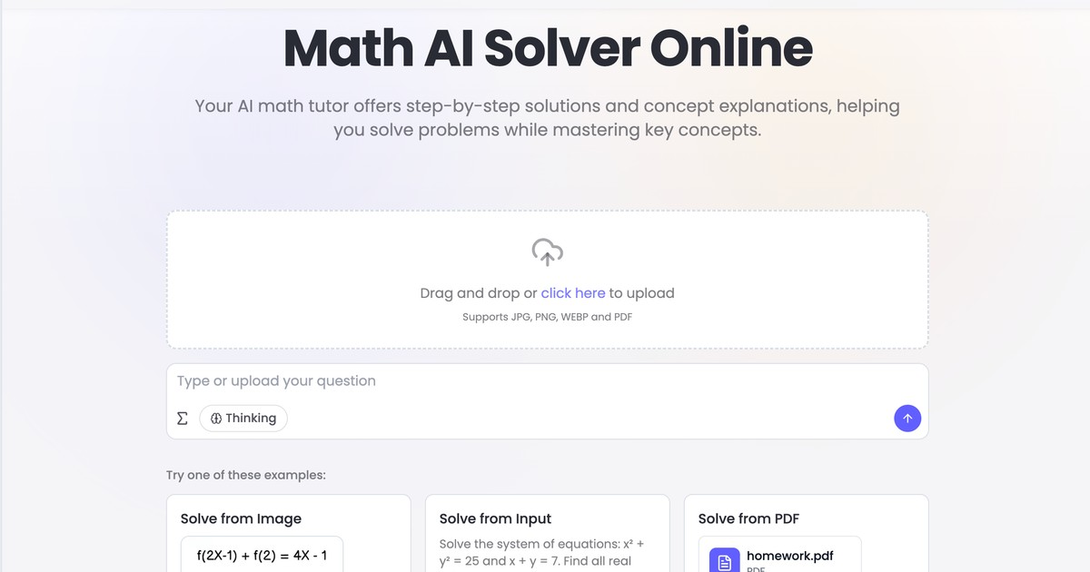 Math GPT - AI math solver with step-by-step explanations | Somi AI