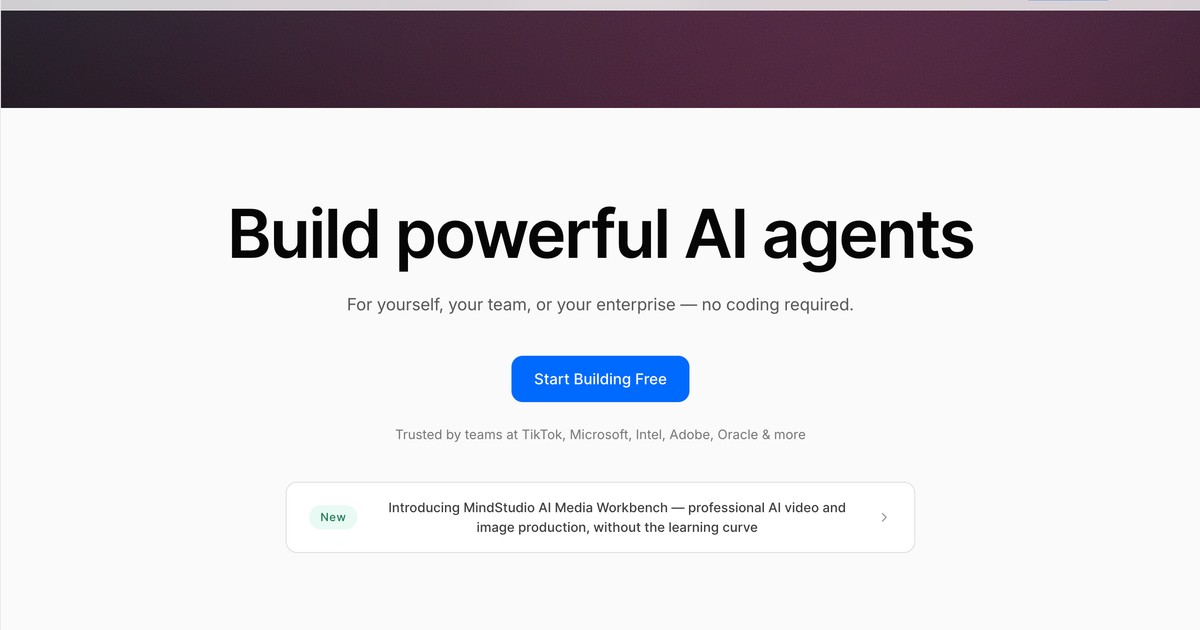 MindStudio - Build and deploy AI agents without code | Somi AI
