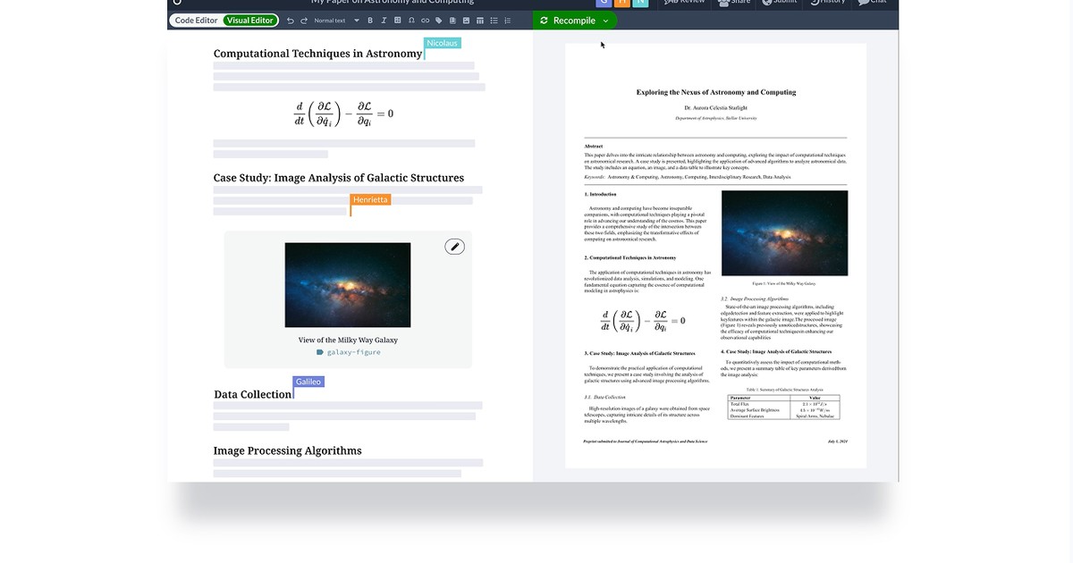 Overleaf - Collaborate on LaTeX documents online with rea... | Somi AI