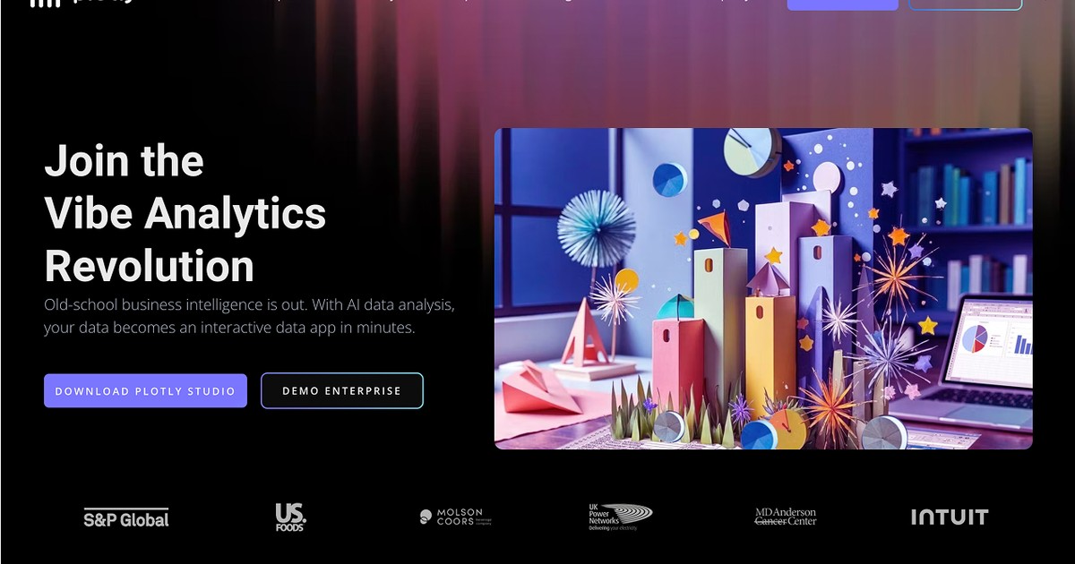 Plotly - Turn data into interactive, AI-powered analytic ... | Somi AI