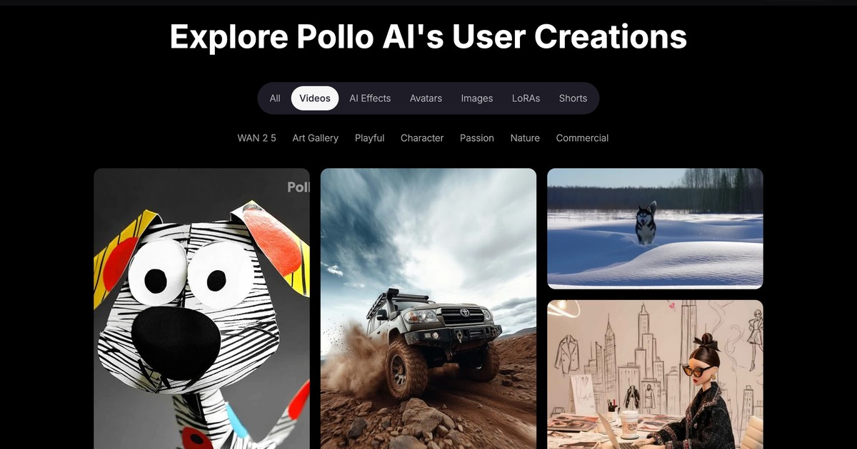 Pollo AI - Transform your ideas into captivating videos e... | Somi AI