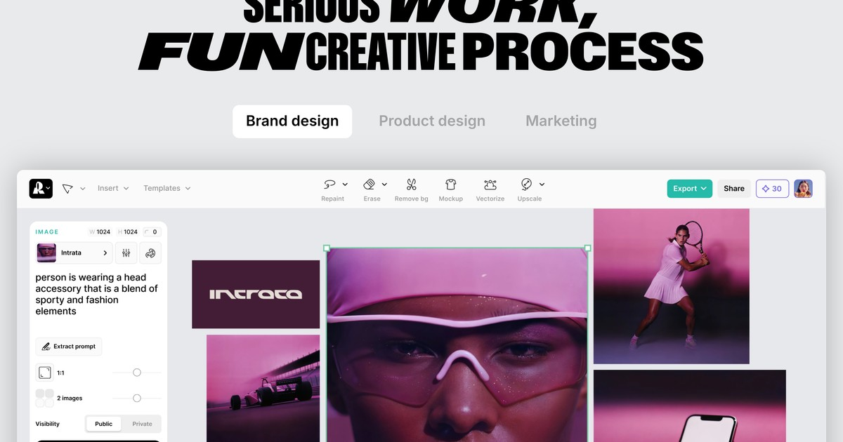 Recraft - AI-powered design platform for creators and teams. | Somi AI