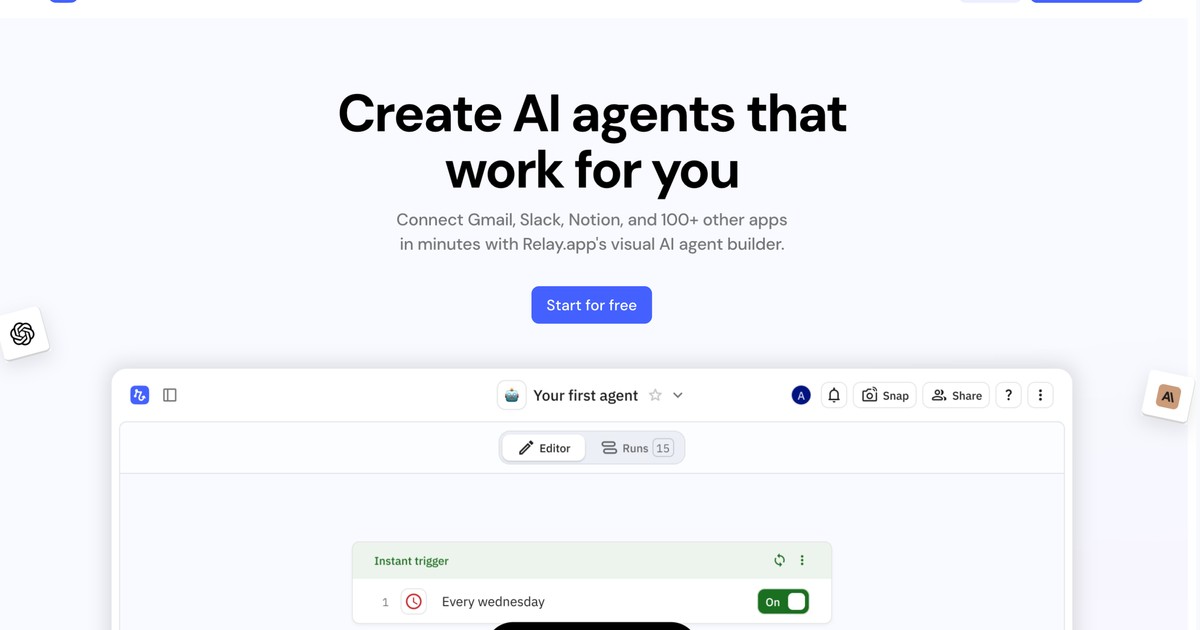 Relay.app - Create AI agents that work for you. | Somi AI