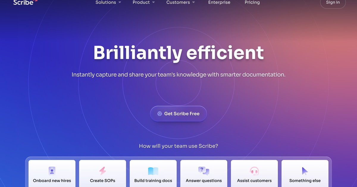 Scribe - The workflow AI platform that turns processes in... | Somi AI