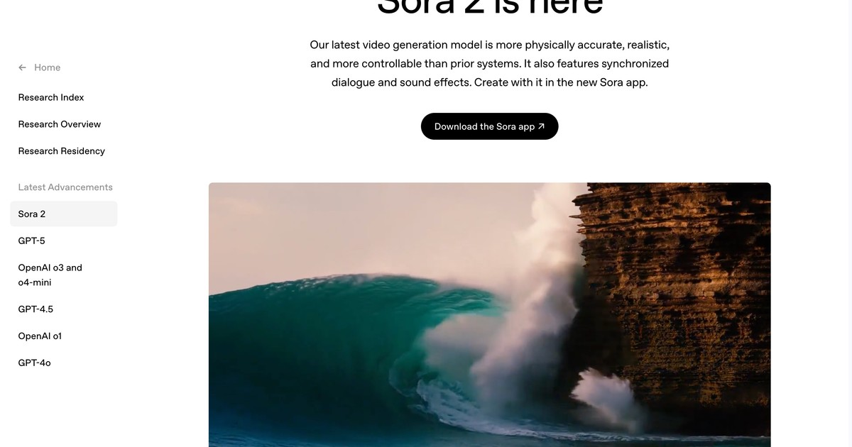 Sora 2 By OpenAI - Next-level AI video and audio generati... | Somi AI