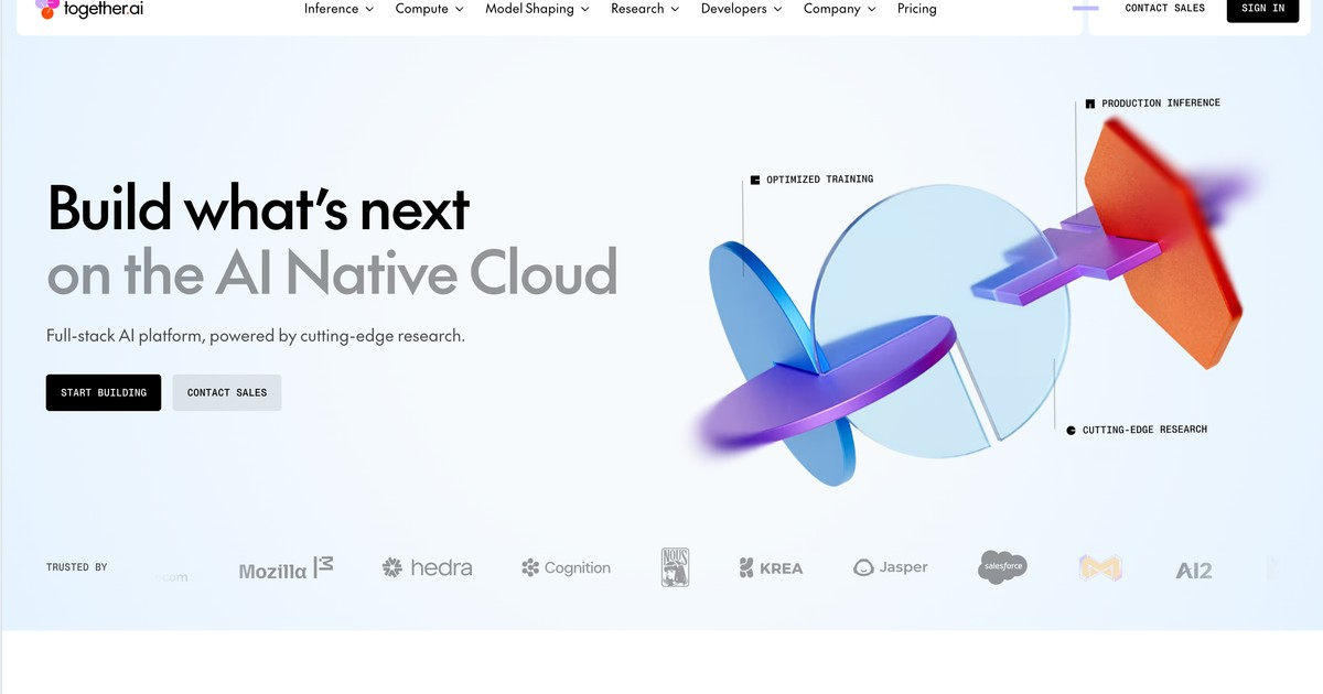 Together AI - The AI native cloud for open-source models | Somi AI