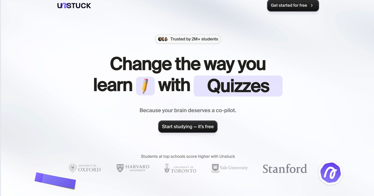 Unstuckstudy - Turn your course documents into an intelli... | Somi AI