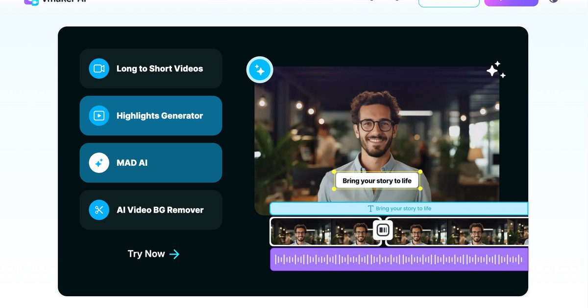Vmaker AI - AI-powered screen recorder and video editor. | Somi AI