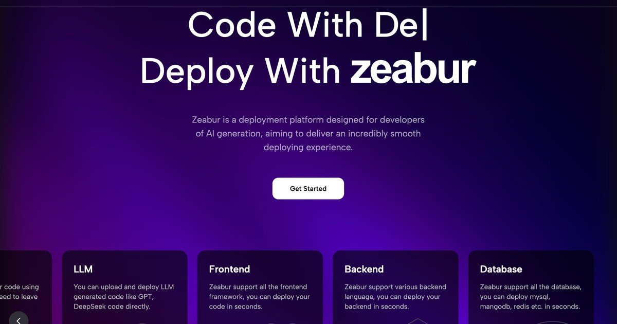 Zeabur - Deploy your services with one click. | Somi AI
